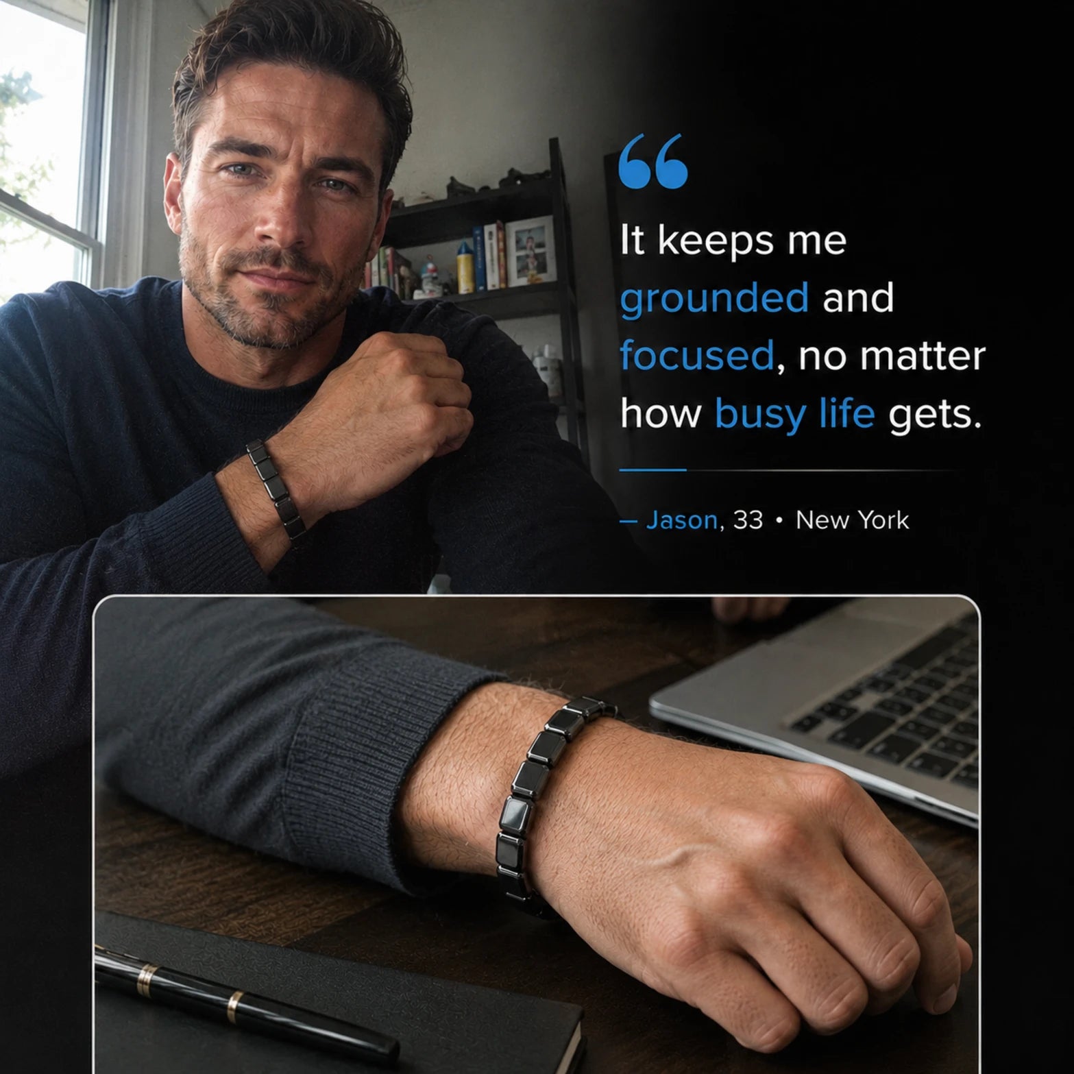 Ferros® Hematite Bracelet