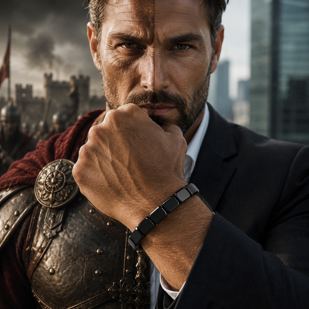 The stone Roman soldiers wore into battle